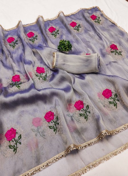 Ktd 3021 Gabana Silk Emberodery Work Saree